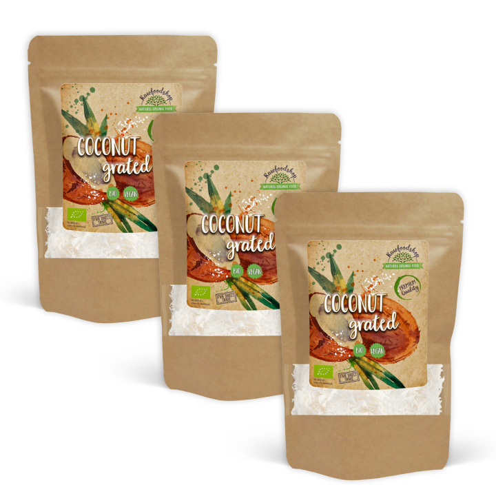 Kokos Riven Premium EKO 500g x 3 paket i gruppen Råvaror & Dryck / Nötter / Kokos hos Rawfoodshop Scandinavia AB (ROVR2000471E-SET3)