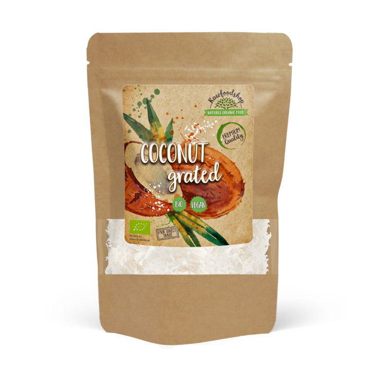 Kokos Riven Premium EKO 500g i gruppen Råvaror & Dryck / Nötter / Kokos hos Rawfoodshop Scandinavia AB (ROVR2000471E)