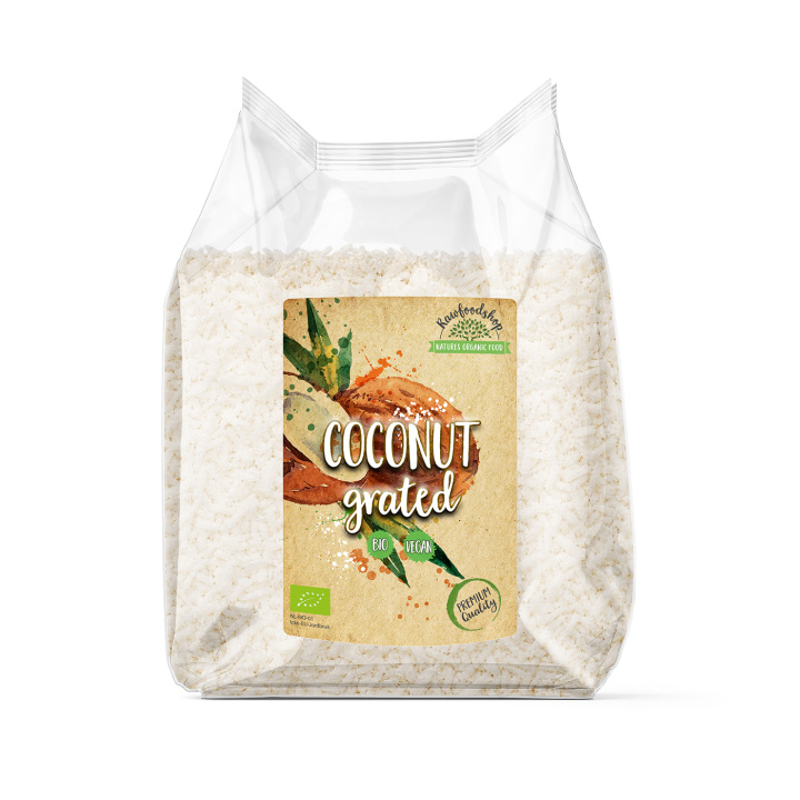 Kokos Riven Premium EKO 500g i gruppen Råvaror & Dryck / Nötter / Kokos hos Rawfoodshop Scandinavia AB (ROVR2000471E)