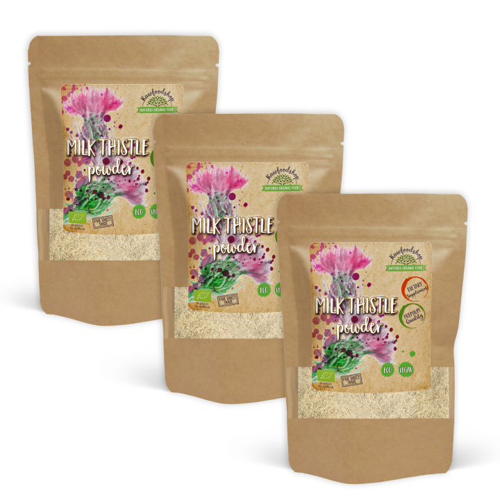Milk Thistle Pulver EKO 125g x 3 paket i gruppen Kosttillskott / Örter & Växter / Örter hos Rawfoodshop Scandinavia AB (RPUL100255E-2-SET3)