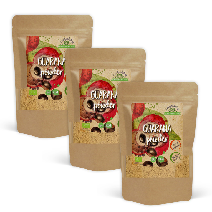 Guarana Pulver EKO 125g x 3 paket i gruppen Kosttillskott / Örter & Växter / Örter hos Rawfoodshop Scandinavia AB (RPUL100387E-SET3)