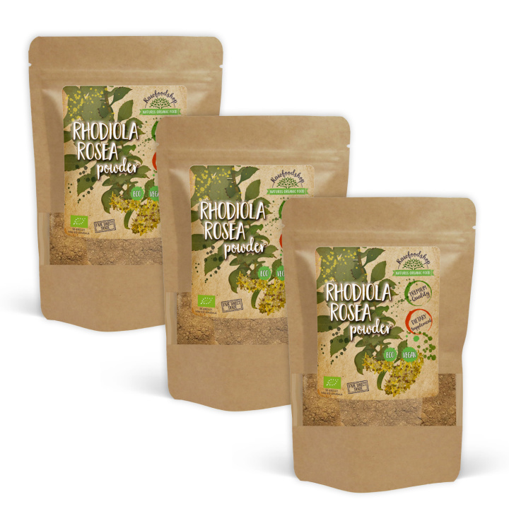 Rhodiola Rosenrotpulver EKO 125g x 3 paket i gruppen Kosttillskott / Örter & Växter / Örter hos Rawfoodshop Scandinavia AB (RPUL100521E-SET3)