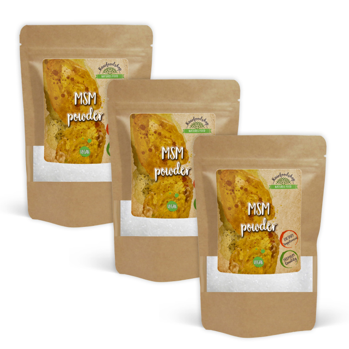 MSM pulver 500g x 3 paket i gruppen Kosttillskott / Övriga kosttillskott / MSM hos Rawfoodshop Scandinavia AB (RPUL425442E-SET3)