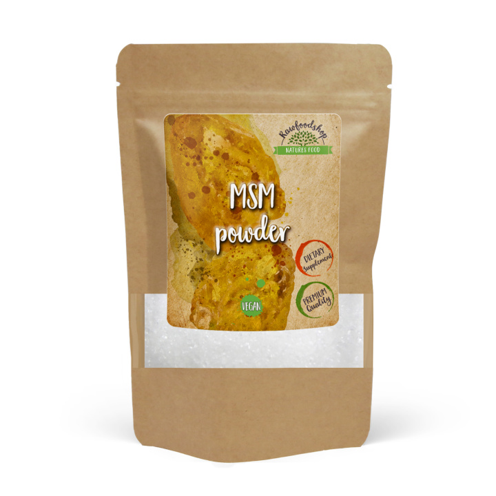MSM pulver 500g i gruppen Kosttillskott / Örter & Växter hos Rawfoodshop Scandinavia AB (RPUL425442E)
