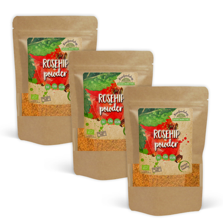 Nyponpulver EKO 500g x 3 paket i gruppen Råvaror & Dryck / Frukt & Bär / Nypon hos Rawfoodshop Scandinavia AB (RPUL500444E-SET3)