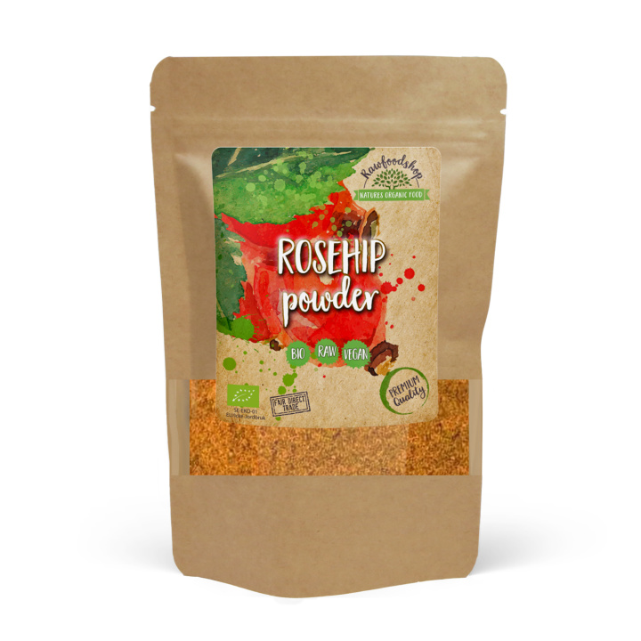 Nyponpulver EKO 500g i gruppen Råvaror & Dryck / Frukt & Bär / Nypon hos Rawfoodshop Scandinavia AB (RPUL500444E)