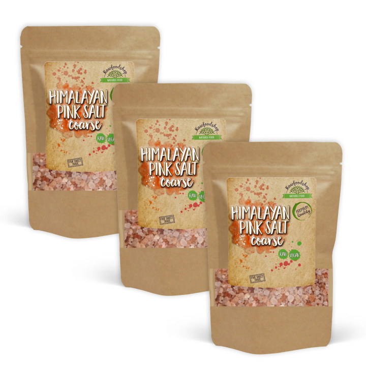 Himalaya Salt Grovt 500g x 3 paket i gruppen Råvaror & Dryck / Skafferiet / Kryddor & Salt hos Rawfoodshop Scandinavia AB (RSAL500197E-SET3)