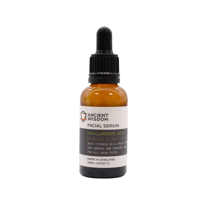 Hyaluronsyra Ansiktsserum 30ml i gruppen Hud & Kropp / Ansikte / Olja & Serum hos Rawfoodshop Scandinavia AB (SERFUL01)