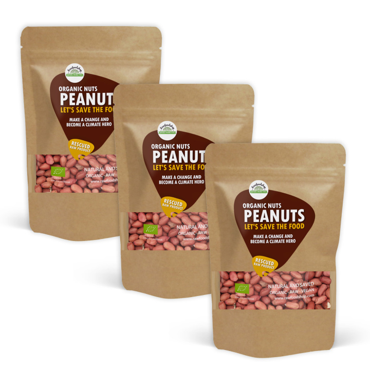 Jordnötter RAW EKO 1kg x 3 paket i gruppen Råvaror & Dryck / Nötter / Jordnötter hos Rawfoodshop Scandinavia AB (SF1725001-SET3)