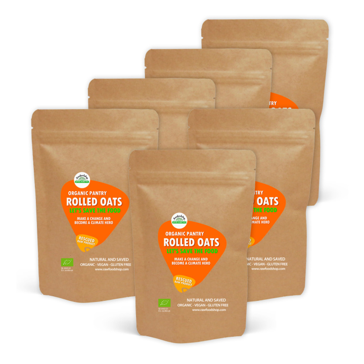 Havregryn Glutenfritt EKO 1kg x 6 paket i gruppen Råvaror & Dryck / Bakning / Gryn, flingor & puffar hos Rawfoodshop Scandinavia AB (SFAB0061-SET6)
