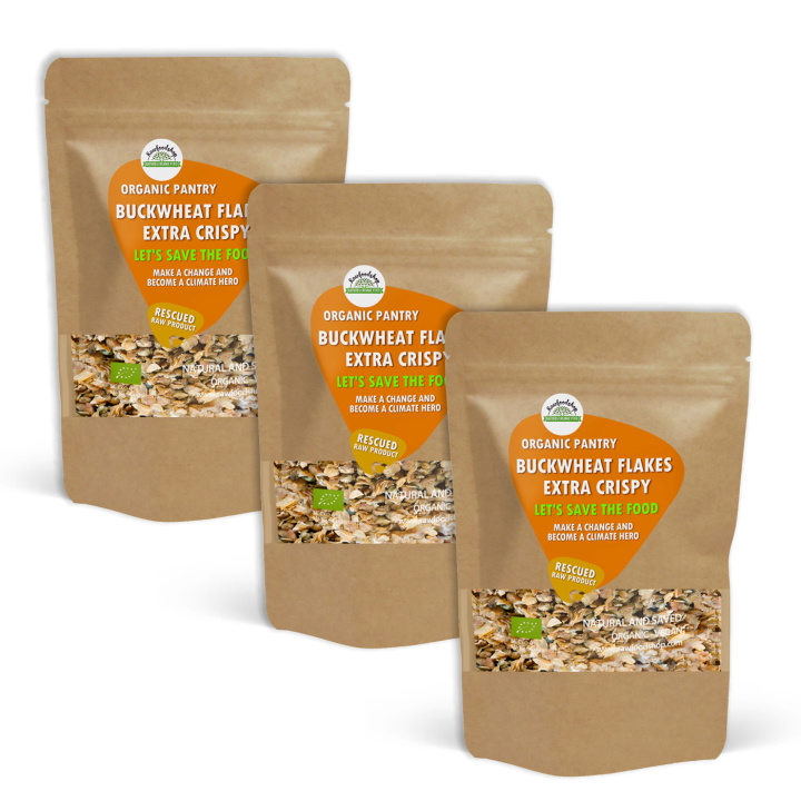 Boveteflakes Krispiga EKO 500g x 3 paket i gruppen Råvaror & Dryck / Bakning / Gryn, flingor & puffar hos Rawfoodshop Scandinavia AB (SFBFK205-SET3)