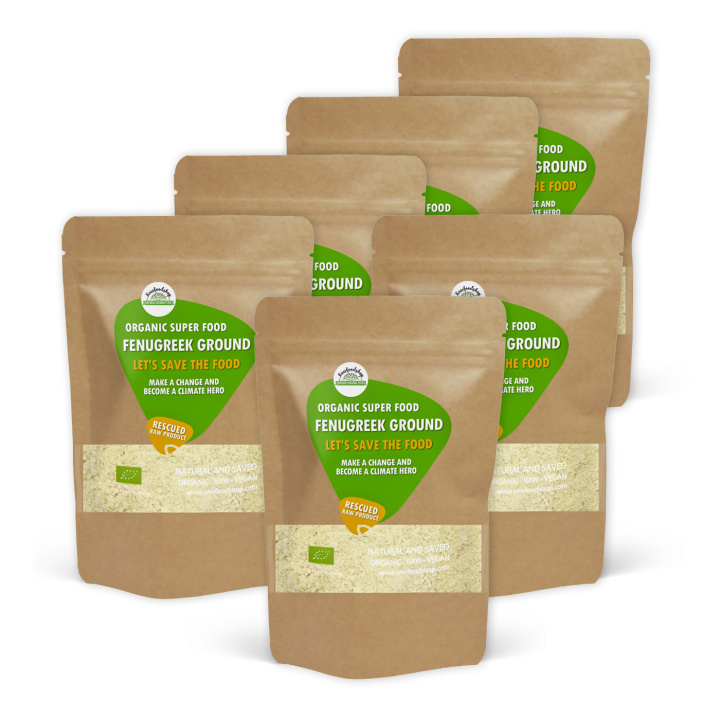 Bockhornsklöver Mald EKO 250g x 6 paket i gruppen Råvaror & Dryck / Skafferiet / Kryddor & Salt hos Rawfoodshop Scandinavia AB (SFBKB301-SET6)