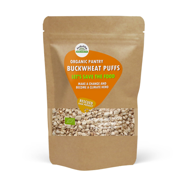 Bovetepuffar EKO 100g i gruppen OUTLET 20-80% / Bakning 20-70% / Bakning 40% hos Rawfoodshop Scandinavia AB (SFBVP601)