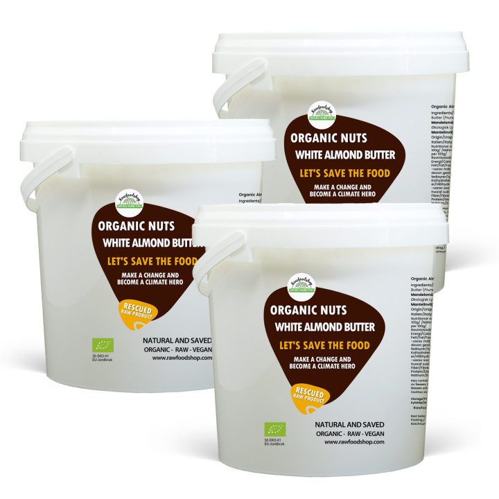 Mandelsmör Ljust RAW EKO 1kg x 3 paket i gruppen Råvaror & Dryck / Nötter / Nötsmör hos Rawfoodshop Scandinavia AB (SFRAWMAND654671-SET3)