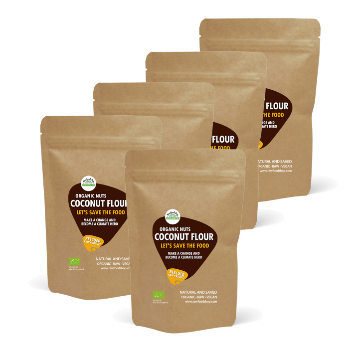 Kokosmjöl RAW EKO 1kg 5st paket i gruppen Råvaror & Dryck / Bakning / Mjöler / Kokosmjöl hos Rawfoodshop Scandinavia AB (SFRBAK1000226ESET)