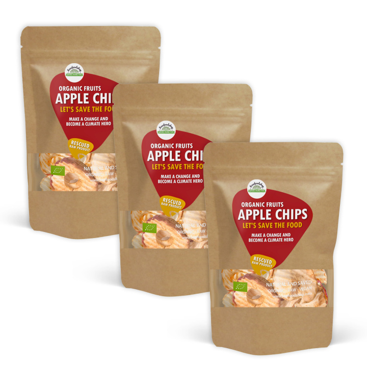 Äpple Chips RAW EKO 500g x 3 paket i gruppen Råvaror & Dryck / Frukt & Bär / Äpple hos Rawfoodshop Scandinavia AB (SFRFRU200636500E-SET3)