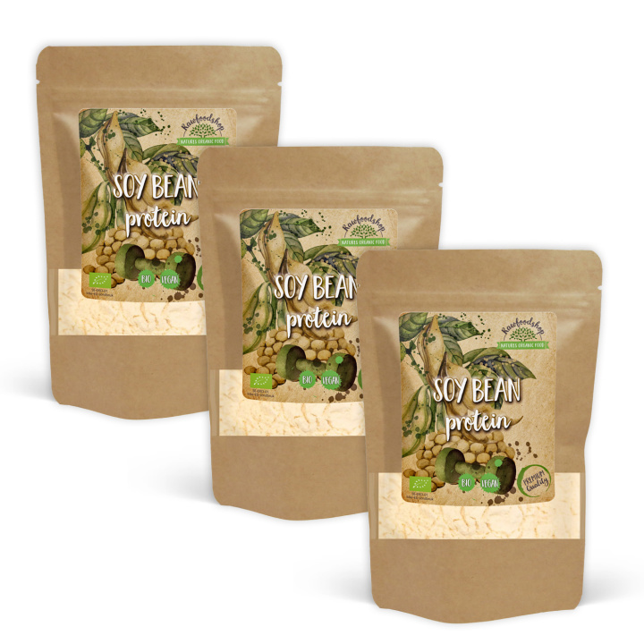 Sojaprotein 90% EKO 500g x 3 paket i gruppen Råvaror & Dryck / Hälsokost / Proteinpulver hos Rawfoodshop Scandinavia AB (SJP50-SET3)