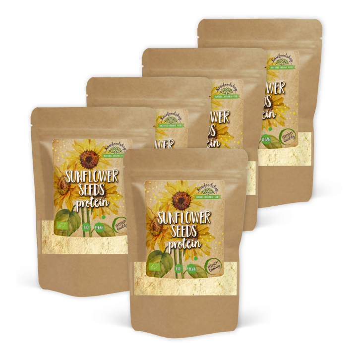 Solrosfrö Protein EKO 500g x 5 paket i gruppen Råvaror & Dryck / Hälsokost / Proteinpulver hos Rawfoodshop Scandinavia AB (SOPO01-SET5)