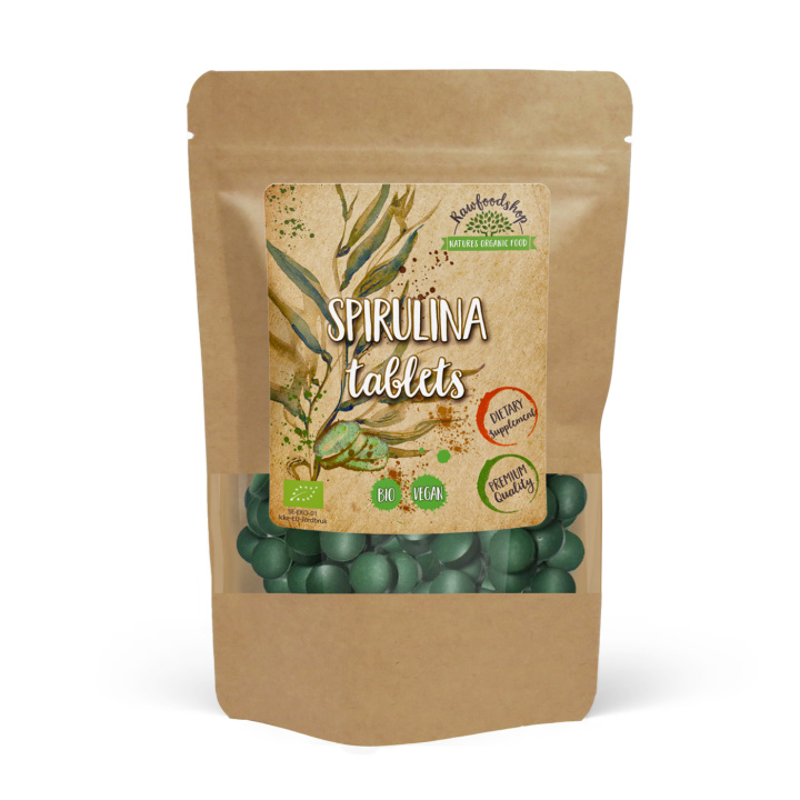 Spirulina Tabletter EKO 125g i gruppen Kosttillskott / Örter & Växter / Algtillskott hos Rawfoodshop Scandinavia AB (SPT10)