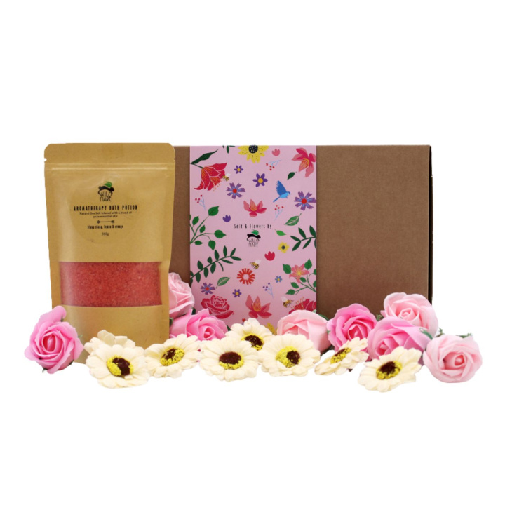 Presentkit Spa - Ylang Ylang & Citron i gruppen Hud & Kropp / Bad & Spa / Badsalt hos Rawfoodshop Scandinavia AB (SSSET-03)