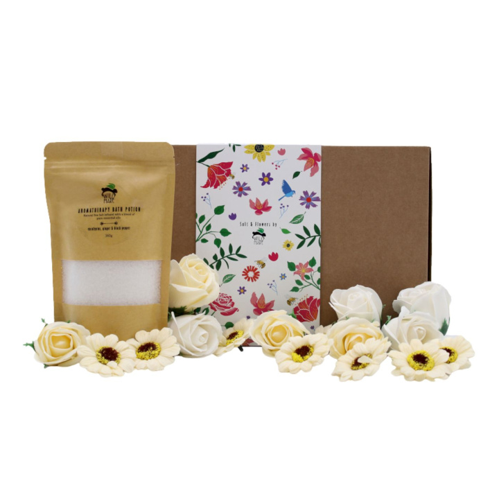 Presentkit Spa - Eukalyptus & Ingefära i gruppen Hud & Kropp / Bad & Spa / Badsalt hos Rawfoodshop Scandinavia AB (SSSET-04)