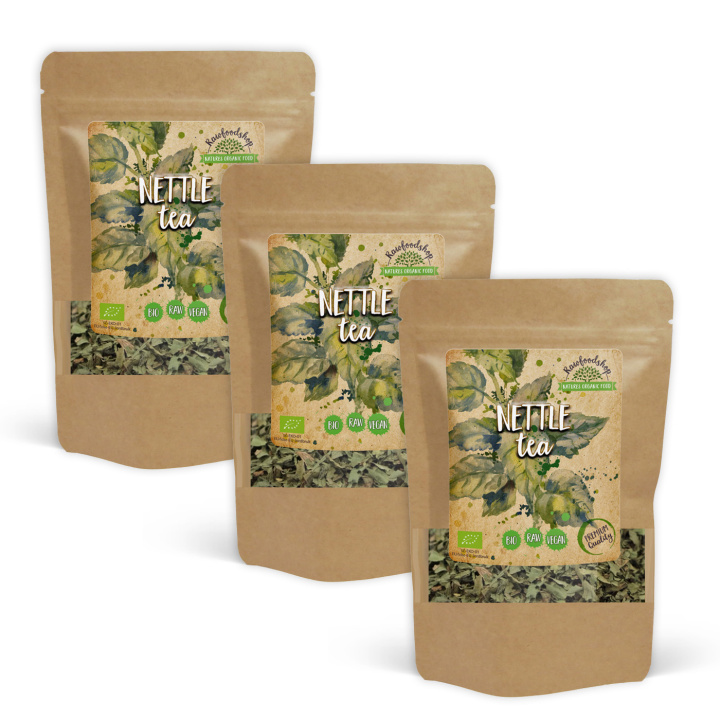 Brännässel Te EKO 50g x 3 paket i gruppen Råvaror & Dryck / Drycker / Teer hos Rawfoodshop Scandinavia AB (TE04-SET3)