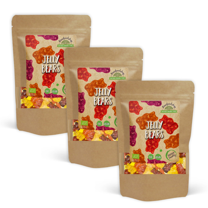 Godis Björnar EKO 100g x 3 paket i gruppen Råvaror & Dryck / Godis & Choklad / Godis hos Rawfoodshop Scandinavia AB (VEGGOD01-SET3)