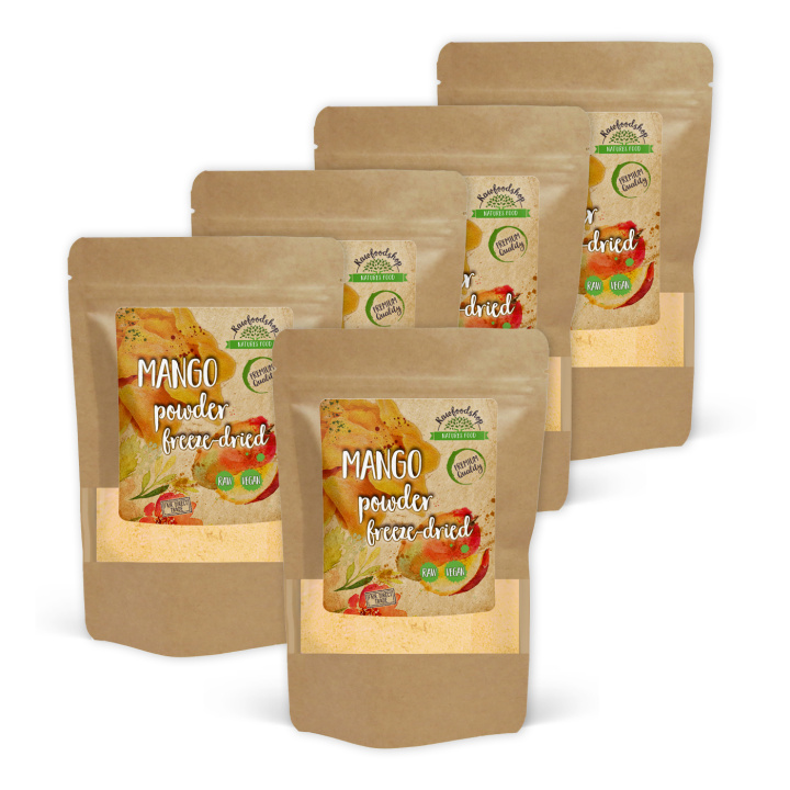 Mangopulver Frystorkad 125g x 5 paket i gruppen Råvaror & Dryck / Frukt & Bär / Mango hos Rawfoodshop Scandinavia AB (VILDMP01-SET5)