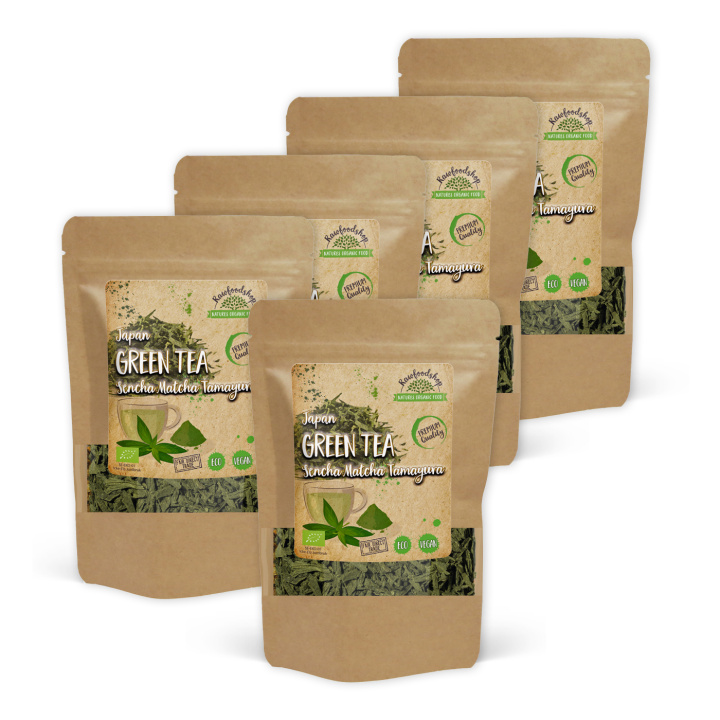Grönt te, Sencha Matcha Tamayura EKO 50g x 5 paket i gruppen Råvaror & Dryck / Drycker / Teer hos Rawfoodshop Scandinavia AB (W00637-1-SET5)