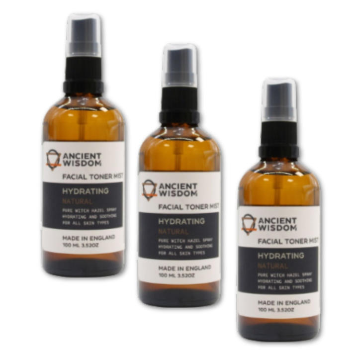 Face Mist Witch Hazel 100ml x 3 st i gruppen Hud & Kropp / Kropp / Duschtvål hos Rawfoodshop Scandinavia AB (WSPUL-01-SET3)