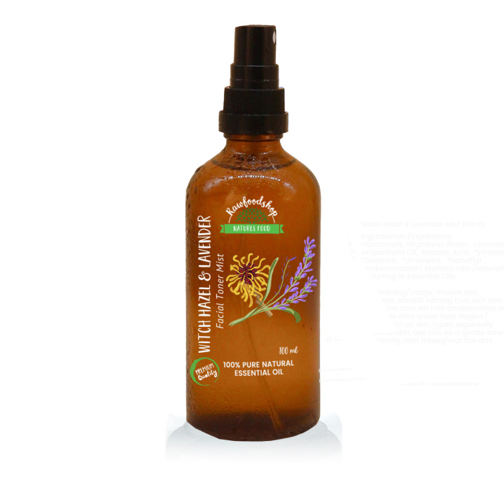 Face Mist Witch Hazel & Lavender 100ml i gruppen OUTLET 20-80% / Hud & kropp 20-50% / Kampanj - Hud & kropp hos Rawfoodshop Scandinavia AB (WSPUL-02)