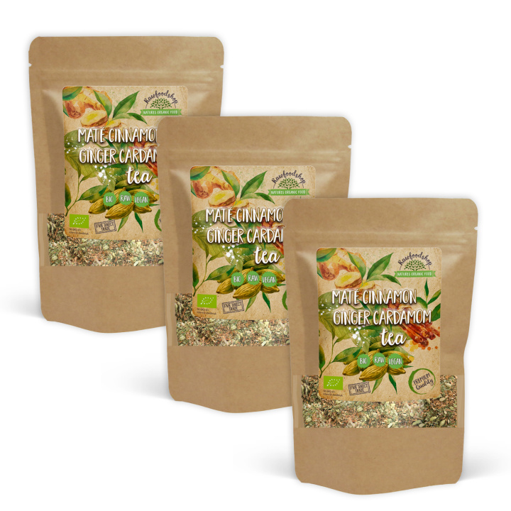 Kanel Ingefära Kardemumma Maté Te EKO 70g x 3 paket i gruppen Råvaror & Dryck / Drycker / Teer hos Rawfoodshop Scandinavia AB (YM100670-SET3)