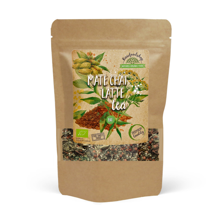 Chai Latte Maté Te EKO 70g i gruppen Råvaror & Dryck / Drycker / Teer hos Rawfoodshop Scandinavia AB (YM101770)
